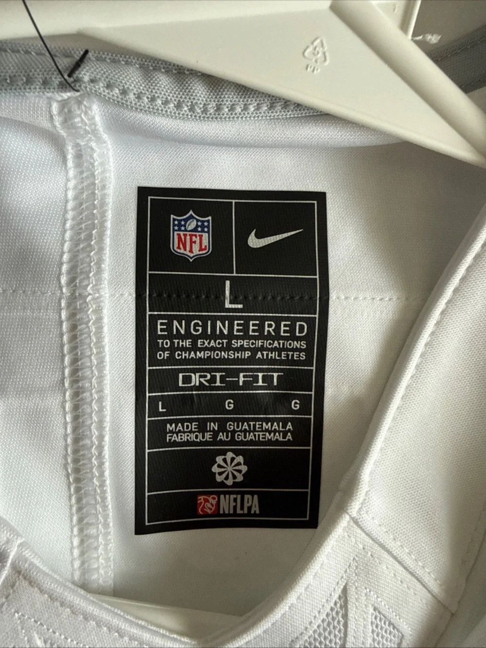 Men’s Nike NFL 2026 Super Bowl LX #60 Vapor Lmtd White Jersey Sz L - NWT RARE